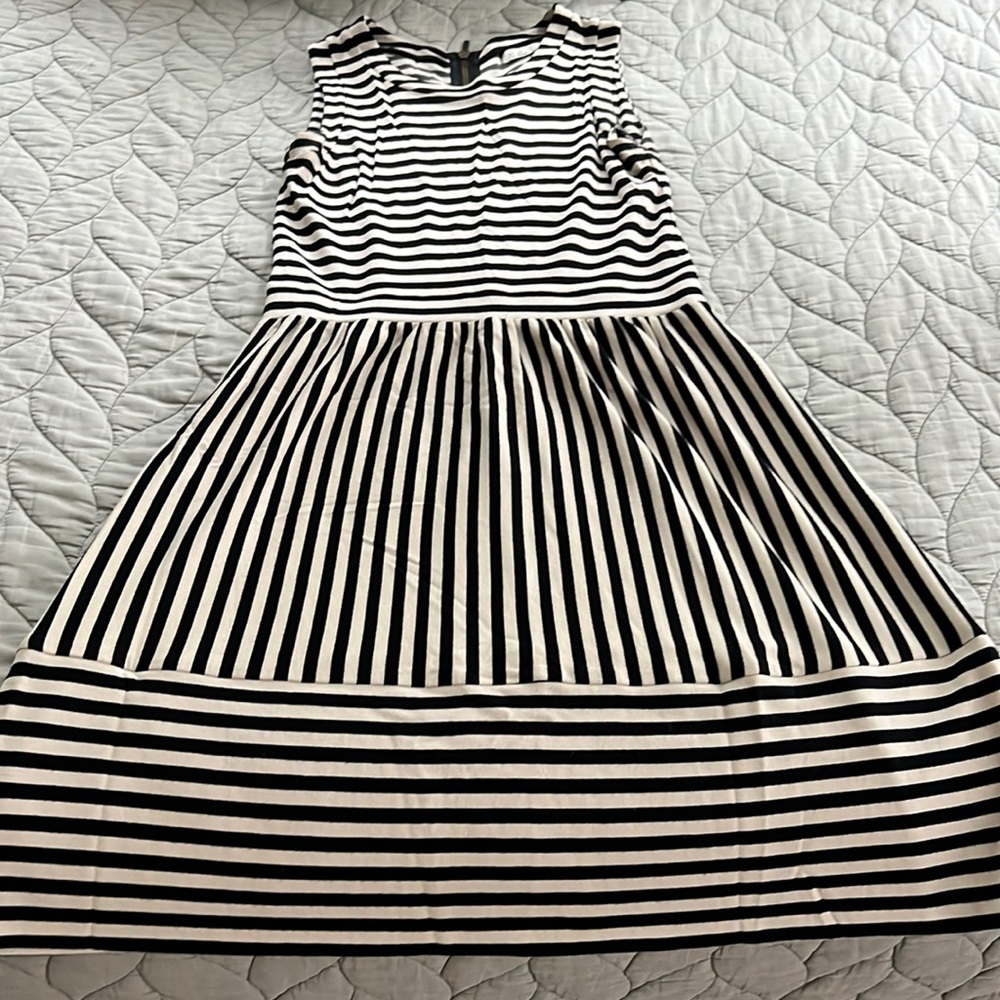 Black and white tank dress